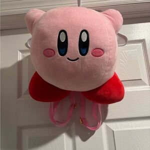 Pink Kirby Plush Backpack